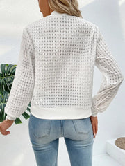 Sleek Zip-Up Long Sleeve Jacket