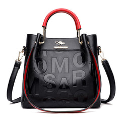 Western Style Soft Leather Embossed Shoulder Bag