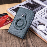 Rfid Card Holder Men Wallets Money Bag Male Black Short Purse Small Leather Slim Wallets Mini Wallets For Air Tag