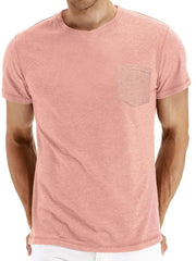 Men's Classic Round Neck Pocket T-Shirt