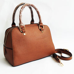 Leather shoulder messenger ladies handbag