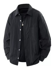Men's Plus Size Lightweight Button-Down Shirt