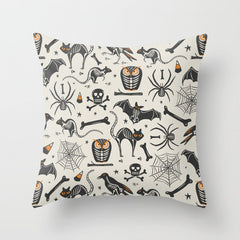 Halloween pillowcase black and white