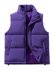 Men's Plus Size Zip Up Vest Coat