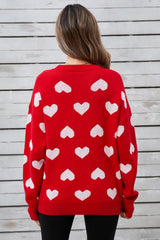 Chic Long Sleeve Knit Sweater with Angel Wings