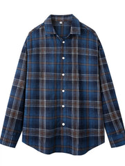 Men's Big & Tall Plaid Button-Up Casual Shirt