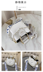 Trendy Bucket Fashionable Simple Shoulder Female Chain Commuter Hand-carrying Bag