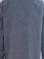Corduroy Lapel Collar Casual Blazer