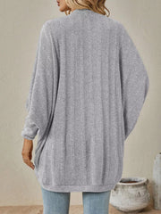 Casual Knit Open Front Cardigan