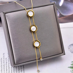 18K Gold-Plated Shell Jewelry Set