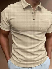Men's Full Size Classic Collared Neck Short Sleeve Polo Plus Size