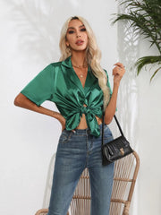 Short Sleeve Camp Collar Shirt