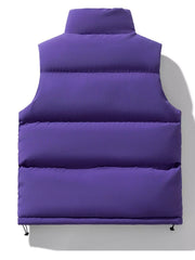 Men's Plus Size Zip Up Vest Coat