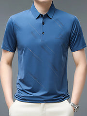 Men's Plus Size Quick-Dry Short Sleeve Polo Shirt