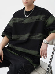 Men's Plus Size Lightweight Striped Tee