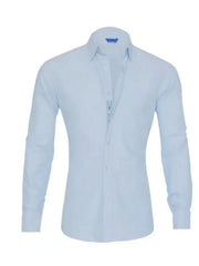Men's Full Size Classic Button-Down Long Sleeve Business Shirt Plus Size