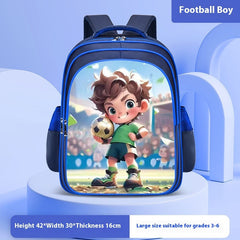 Astronaut Schoolbag Boy Double Shoulders Backpack Grade 3-4