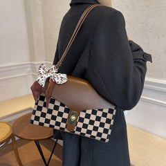 Large-capacity Women's Plaid Fashion Shoulder Bag