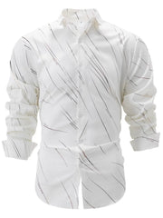Men's Extended Size Collared Shirt �Button Front, Long Sleeves