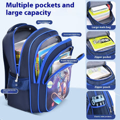 Astronaut Schoolbag Boy Double Shoulders Backpack Grade 3-4