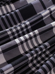 Children's Plaid Print Long Sleeve Dress