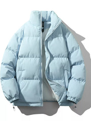 Men's Full Size Padded Zip Up Puffer Jacket Plus Size