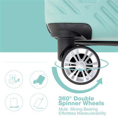 2-piece Luggage Set With ABS Lightweight Luggage And Swivel Wheels- FREE USA SHIPPING