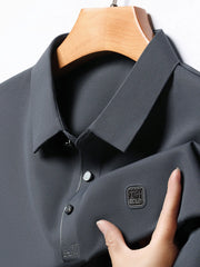 Men's Plus Size Lightweight Breathable Collared Neck Polo