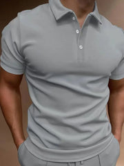 Casual Plus Size Polo Shirt for Men �Collared Neck