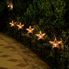 Solar Light Star Snowflake Christmas Tree Garden Light Decoration Lawn Lamp Waterproof Outdoor Lighting Christmas Lights