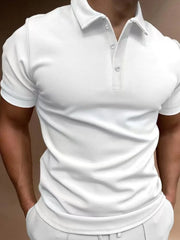 Casual Plus Size Polo Shirt for Men �Collared Neck