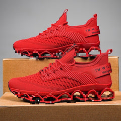 All-matching Plus Size Breathable Flying Woven Running Casual Shoes