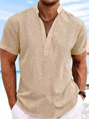 Men's Big & Tall Casual Shirt �Button Trim, Short Sleeves