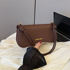 Solid Color PU Small Square Bag Shoulder Messenger Bag Handbag