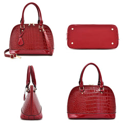 Large Capacity Shiny Crossbody Shoulder Bag