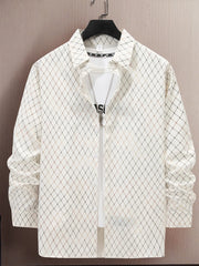 Plus Size Men's Business Shirt �Long Sleeve, Full Size