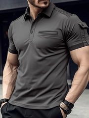 Men's Full Size Collared Neck Short Sleeve Polo Shirt �Plus Size Comfort Fit