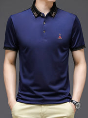 Men's Big & Tall Breathable Short Sleeve Polo Shirt