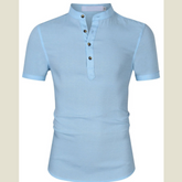 Men's Collar Neck Short Sleeve Polo Shirt