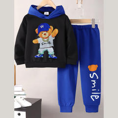 Children's Cartoon Graphic Hoodie and Pants Set