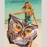 Printed Spaghetti Strap Cover Up