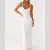 V-Neck Bodycon Maxi Dress