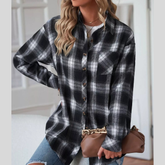 Casual Plaid Button Up Shirt