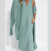 Full Size Open Front Side Slit Longline Cardigan Plus Size
