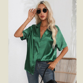 Short Sleeve Camp Collar Shirt
