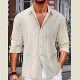 Men's Classic Fit Long Sleeve Button-Up Shirt