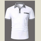 Plus Size Casual Polo Shirt for Men �Collared Design