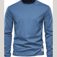 Men's Full Size Round Neck Long Sleeve T-Shirt Plus Size