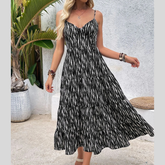 Tie Back Tiered Midi Cami Dress