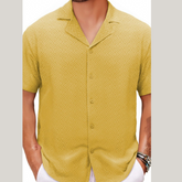 Everyday Plus Size Short Sleeve Button Shirt �Men